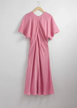 & Other Stories Dresses | Satin Midi Dress