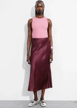 & Other Stories Skirts | Satin Midi Skirt