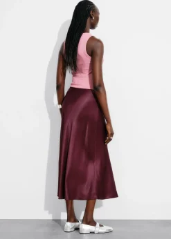 & Other Stories Skirts | Satin Midi Skirt