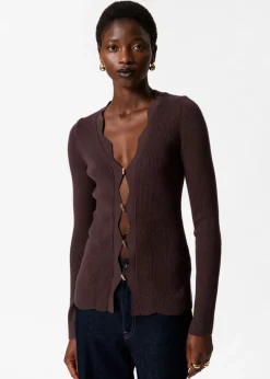 & Other Stories Sweaters & Knits | Scalloped Merino-Blend Cardigan