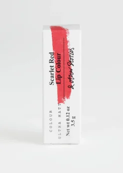 & Other Stories Makeup | Scarlet Red Lipstick