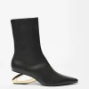& Other Stories Boots | Sculptural Heel Ankle Boots Black