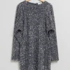 & Other Stories Dresses | Sequin Mini Dress Grey Sequin