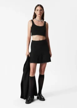 & Other Stories Sets & Suits | Tops | Sequin-Trimmed Bouclé Bralette Top Black