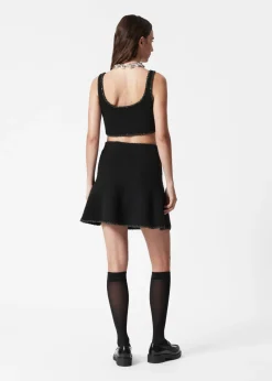 & Other Stories Sets & Suits | Tops | Sequin-Trimmed Bouclé Bralette Top Black