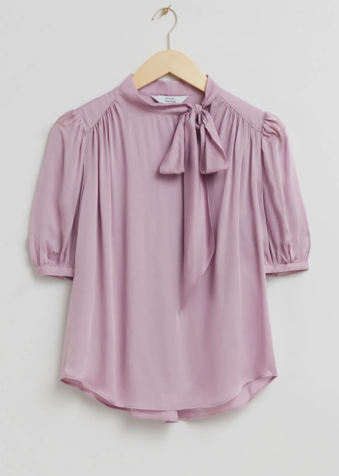 & Other Stories Blouses & Shirts | Sheer Lavallière-Neck Bow Blouse Lilac