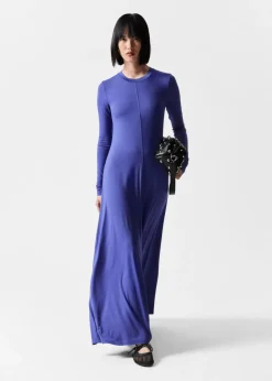 & Other Stories Dresses | Sheer Maxi Dress Blue