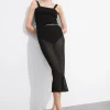 & Other Stories Skirts | Sheer Pencil Midi Skirt Black