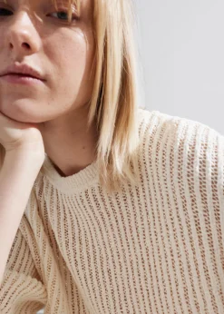 & Other Stories Tops | Sheer Rib-Knit T-Shirt