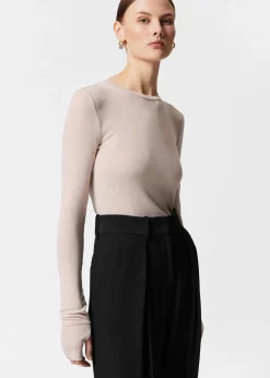 & Other Stories Tops | Sheer Wool Top