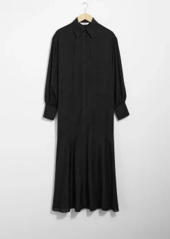 & Other Stories Dresses | Shirt Maxi Dress Black