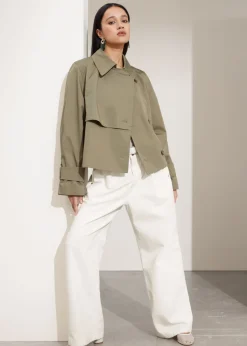 & Other Stories Outerwear | Short Trench Coat Jacket
