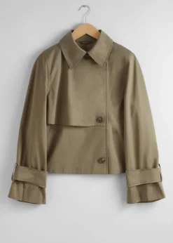 & Other Stories Outerwear | Short Trench Coat Jacket
