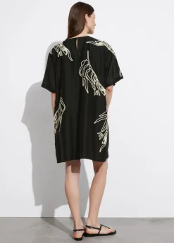 & Other Stories Dresses | Short-Sleeve Mini Dress Black