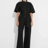 & Other Stories Jumpsuits | Pants | Short-Sleeve Utility Jumpsuit Black