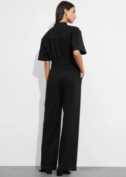 & Other Stories Jumpsuits | Pants | Short-Sleeve Utility Jumpsuit Black