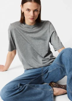 & Other Stories Tops | Silk-Blend T-Shirt