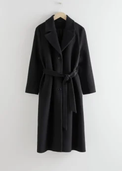 & Other Stories Outerwear | Single-Breasted Belted Coat