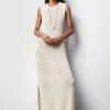 & Other Stories Dresses | Sweaters & Knits | Sleeveless Silk-Blend Midi Dress White