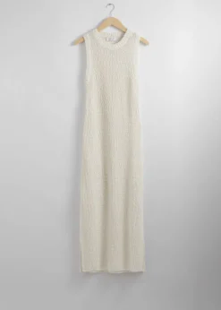 & Other Stories Dresses | Sweaters & Knits | Sleeveless Silk-Blend Midi Dress White