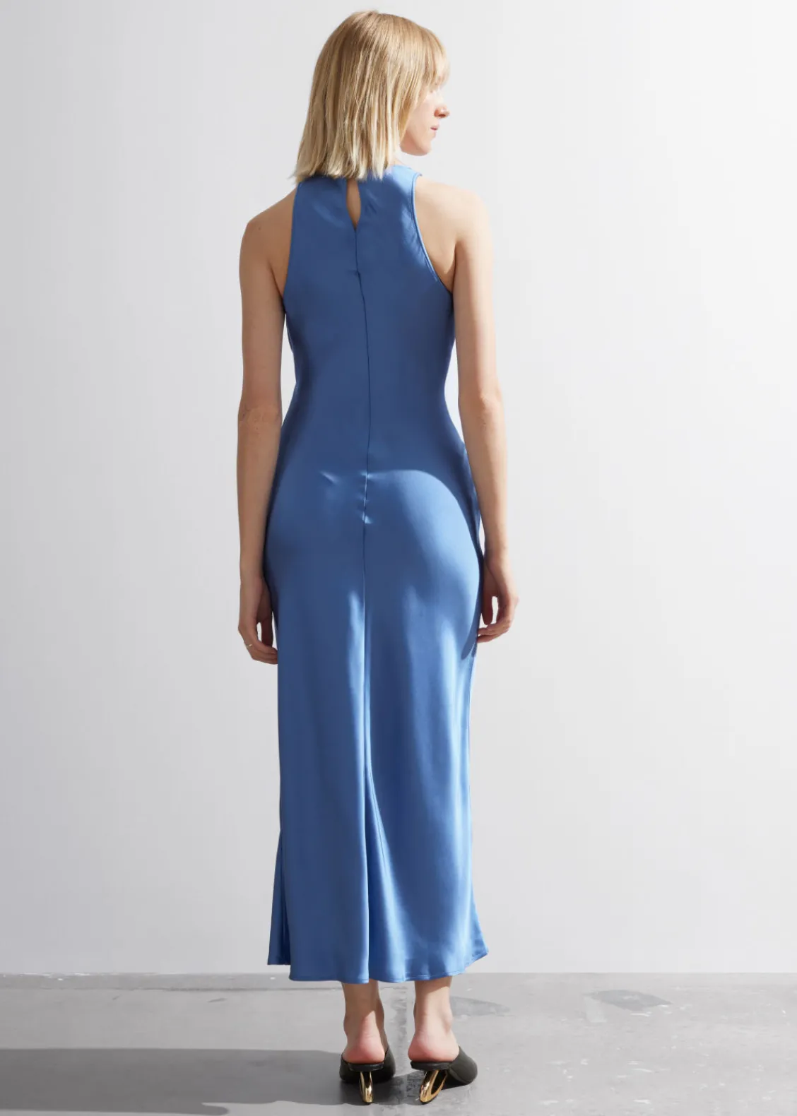 & Other Stories Dresses | Slim Satin Midi Dress