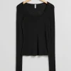 & Other Stories Tops | Sweaters & Knits | Slim Wool Top Black
