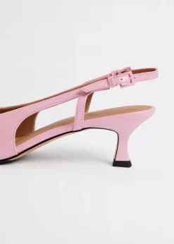 & Other Stories Heels | Slingback Leather Pumps
