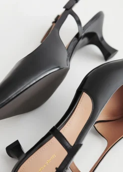 & Other Stories Heels | Slingback Leather Pumps