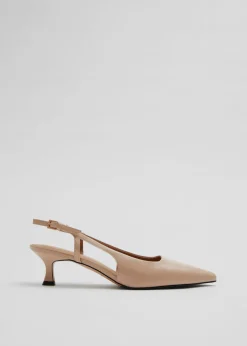 & Other Stories Heels | Slingback Leather Pumps
