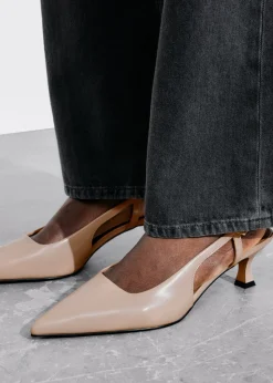 & Other Stories Heels | Slingback Leather Pumps