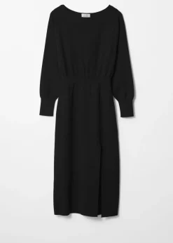 & Other Stories Dresses | Sweaters & Knits | Slit-Detailed Midi Dress Black