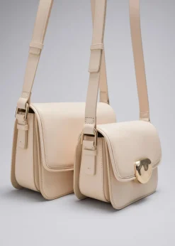 & Other Stories Shoulder Bags | Small Sculptural-Buckle Leather Bag Cream