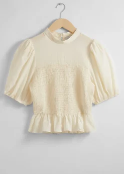 & Other Stories Blouses & Shirts | Smocked Peplum Blouse