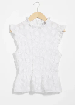& Other Stories Tops | Smocked Peplum Top