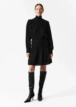 & Other Stories Dresses | Smocked-Neck Mini Dress