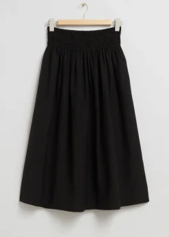 & Other Stories Skirts | Smock-Waist Midi Skirt
