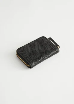 & Other Stories Wallets | Snake Embossed Leather Wallet