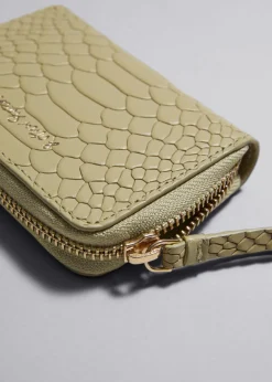 & Other Stories Wallets | Snake Embossed Leather Wallet