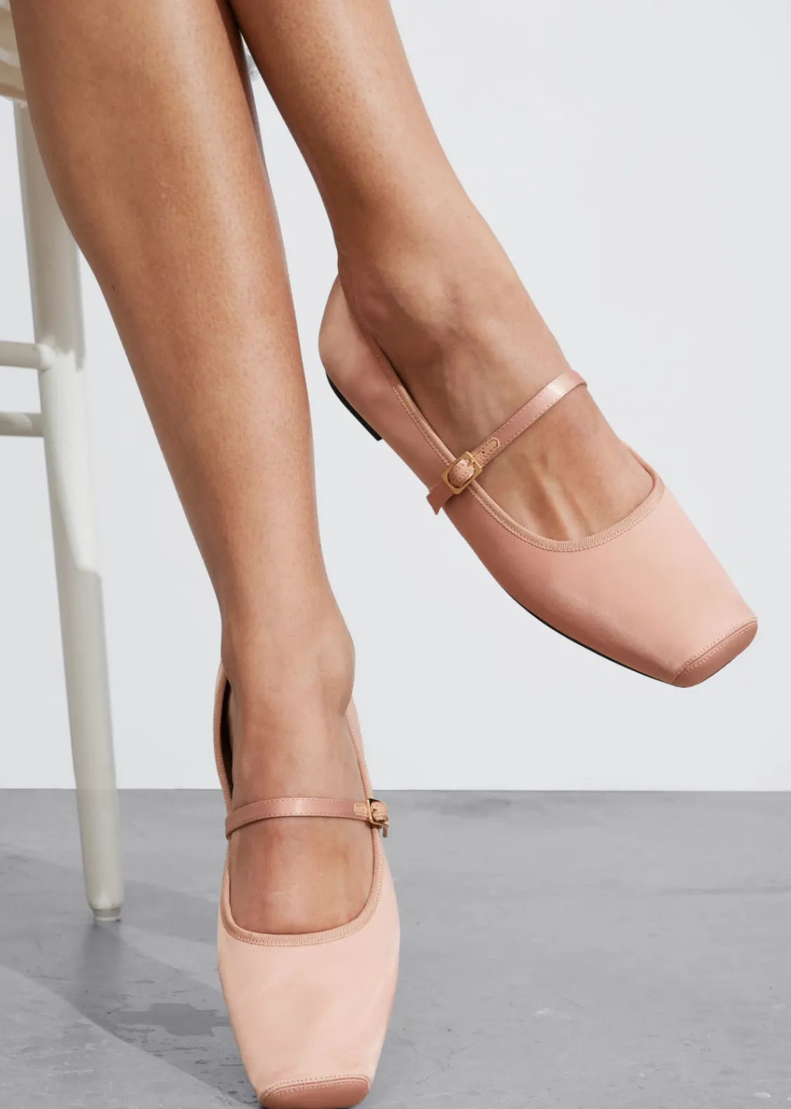 & Other Stories Loafers & Flats | Square-Toe Ballet Flats