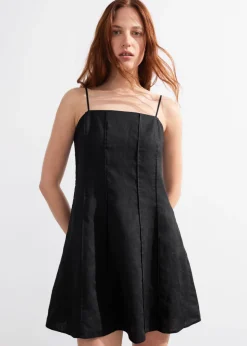 & Other Stories Dresses | Strappy Linen Mini Dress