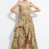 & Other Stories Dresses | Strappy Ruffled Midi Dress