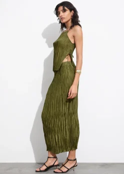 & Other Stories Sets & Suits | Tops | Strappy Silk Top Green