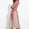 & Other Stories Dresses | Sweaters & Knits | Striped Midi Dress Red Stripes