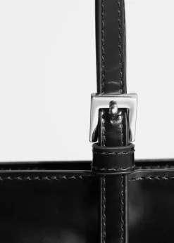 & Other Stories Totes | Structured Leather Tote Black