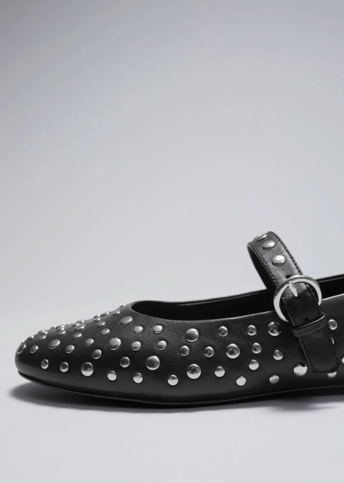 & Other Stories Loafers & Flats | Studded Leather Ballet Flats