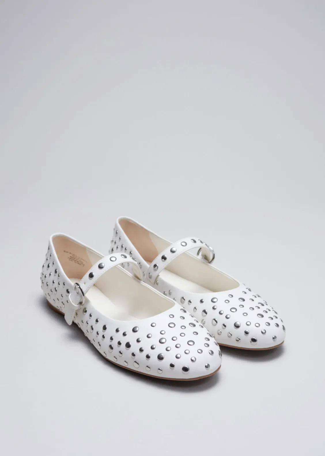 & Other Stories Loafers & Flats | Studded Leather Ballet Flats