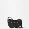 & Other Stories Shoulder Bags | Studded Leather Shoulder Bag Black