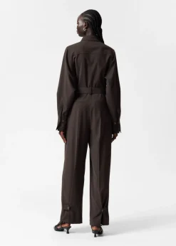 & Other Stories Jumpsuits | Tailored Jumpsuit Dark Brown