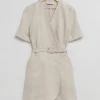 & Other Stories Dresses | Tailored Linen Belted Mini Dress