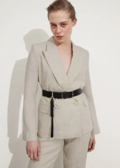& Other Stories Blazers & Vests | Outerwear | Tailored Linen Blazer Light Beige